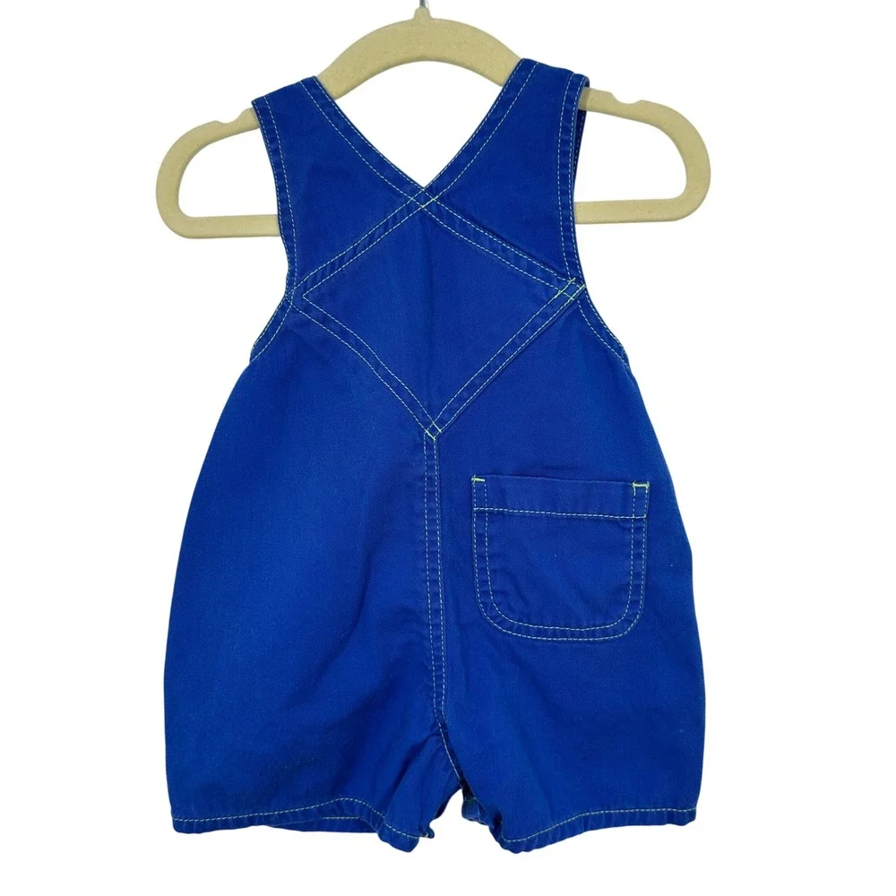 Vintage OshKosh B'gosh baby Overalls with Train Patch